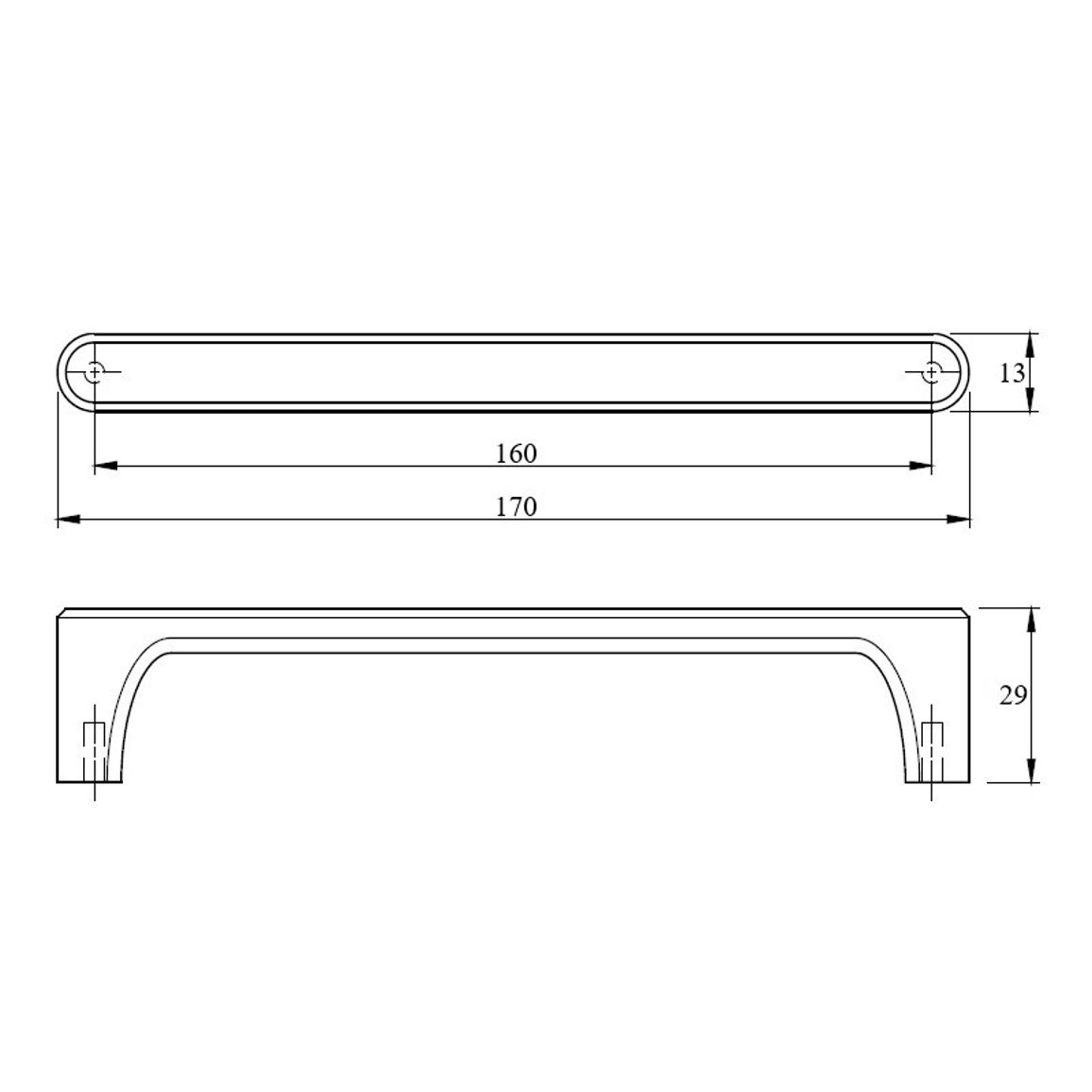 Ручка Cosma М 13038.160 черный матовый Ручка Cosma М 13038.160 черный матовый