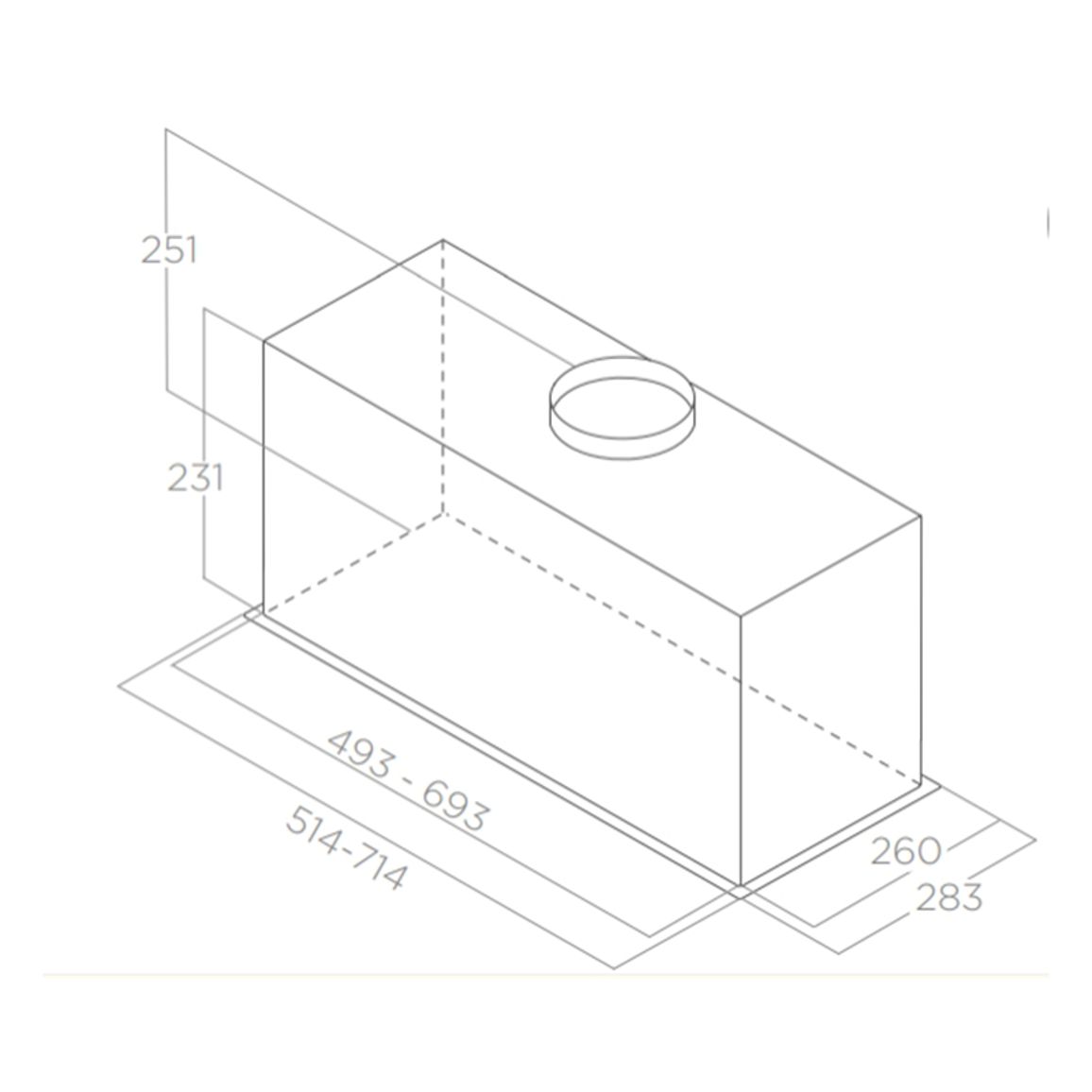 Вытяжка встроенная CT23 BL MAT/A/72 черная матовая ELICA Вытяжка встроенная CT23 BL MAT/A/72 черная матовая ELICA