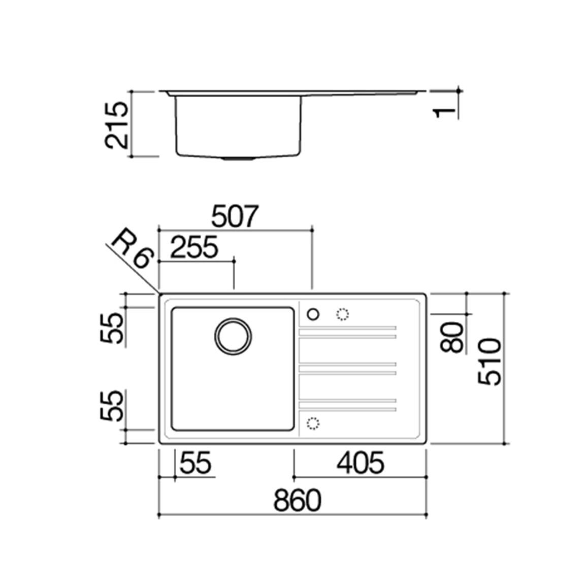 Мойка нерж. сталь EASY 86x51см 1LES91PD Barazza Мойка нерж. сталь EASY 86x51см 1LES91PD Barazza