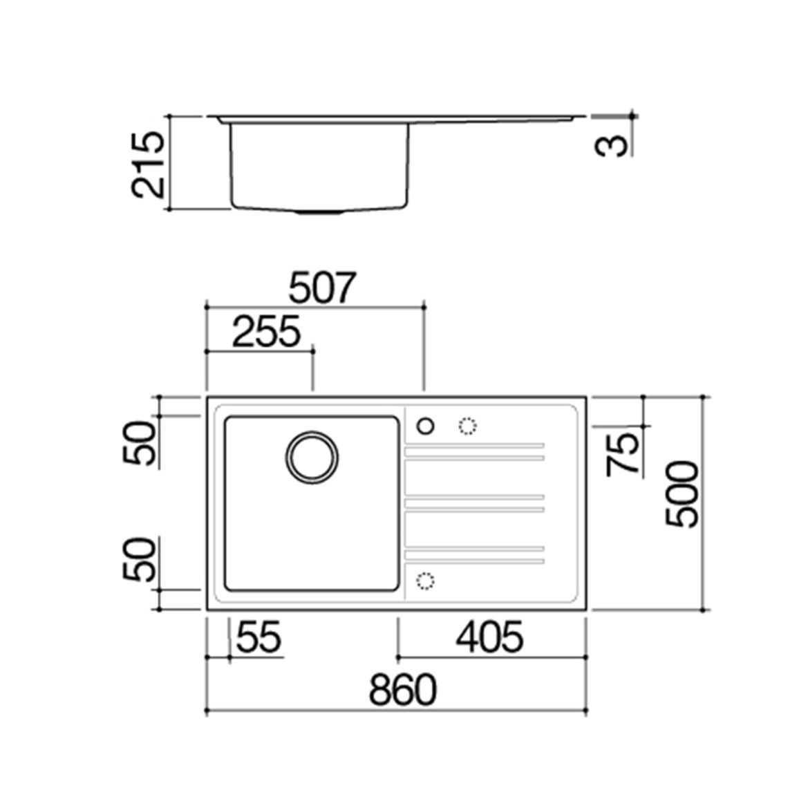 Мойка нерж. сталь EASY 86x50см 1LES91RD Barazza Мойка нерж. сталь EASY 86x50см 1LES91RD Barazza