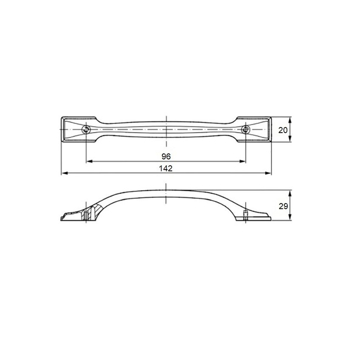 Ручка Marella D 15090.96 хром Ручка Marella D 15090.96 хром