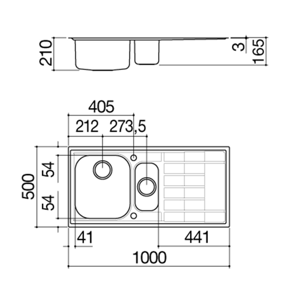 Мойка нерж. сталь B_LEVEL 1½ из чаши 100x50см 1LLV100/D Barazza Мойка нерж. сталь B_LEVEL 1½ из чаши 100x50см 1LLV100/D Barazza