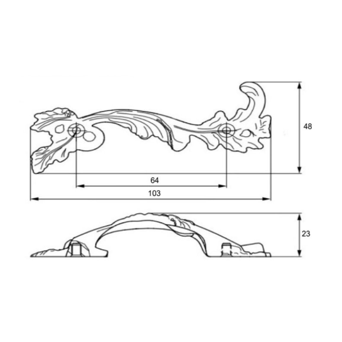 Ручка Marella A 15074.064.S золото Ручка Marella A 15074.064.S золото