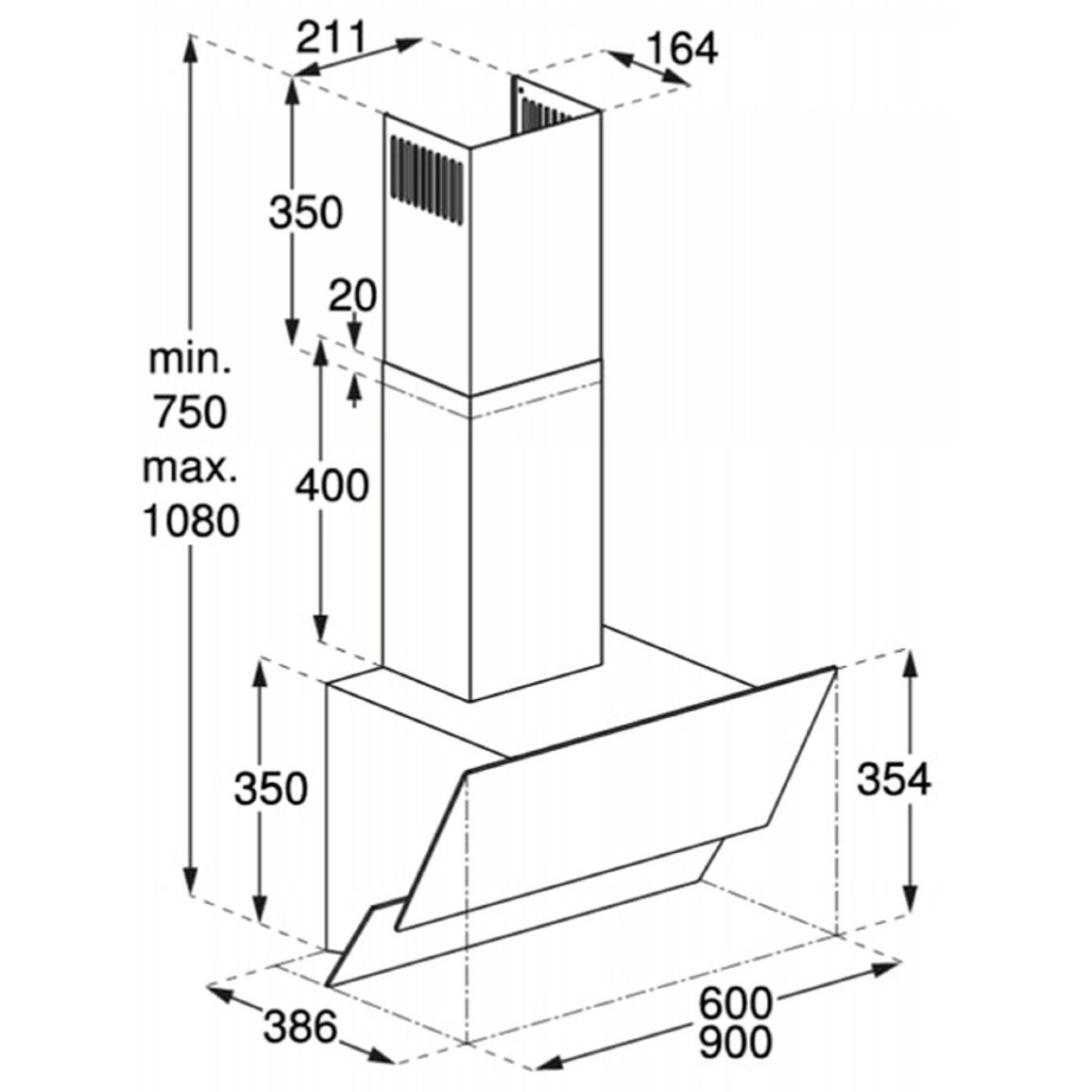 Настенная вытяжка черная DWK65AD30R Bosch Настенная вытяжка черная DWK65AD30R Bosch