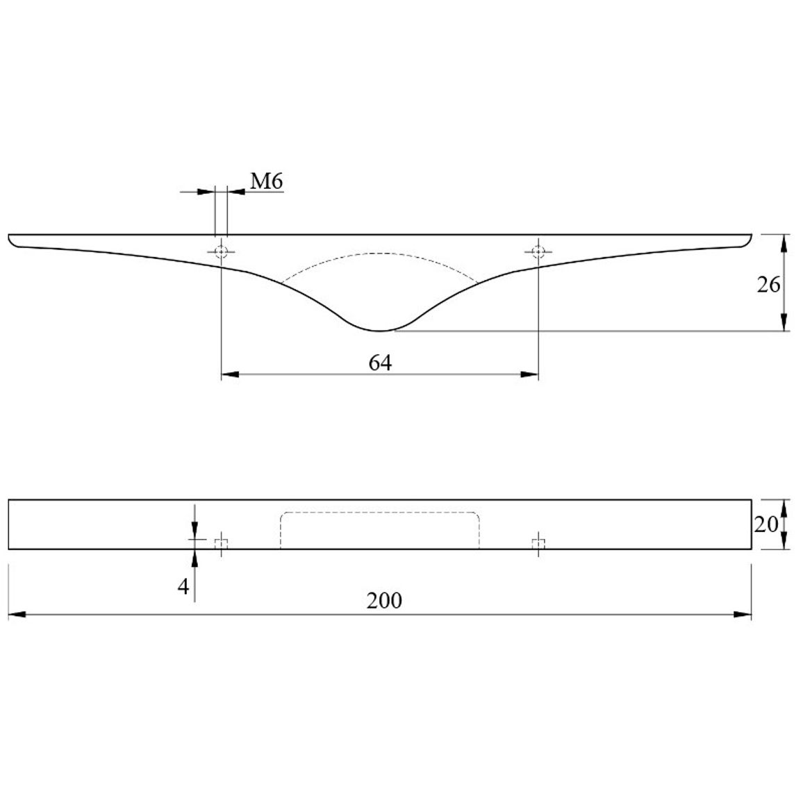 Ручка Ferro Fiori M 0081.200 белый дуб