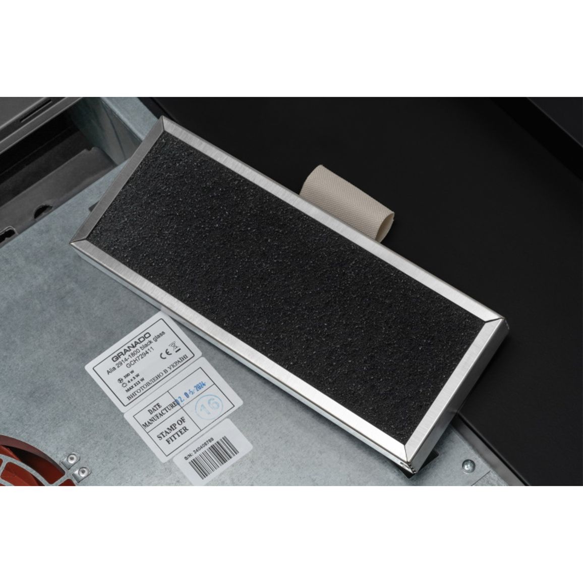 Вытяжка Alia 2914-1800 black glass GRANADO Вытяжка Alia 2914-1800 black glass GRANADO