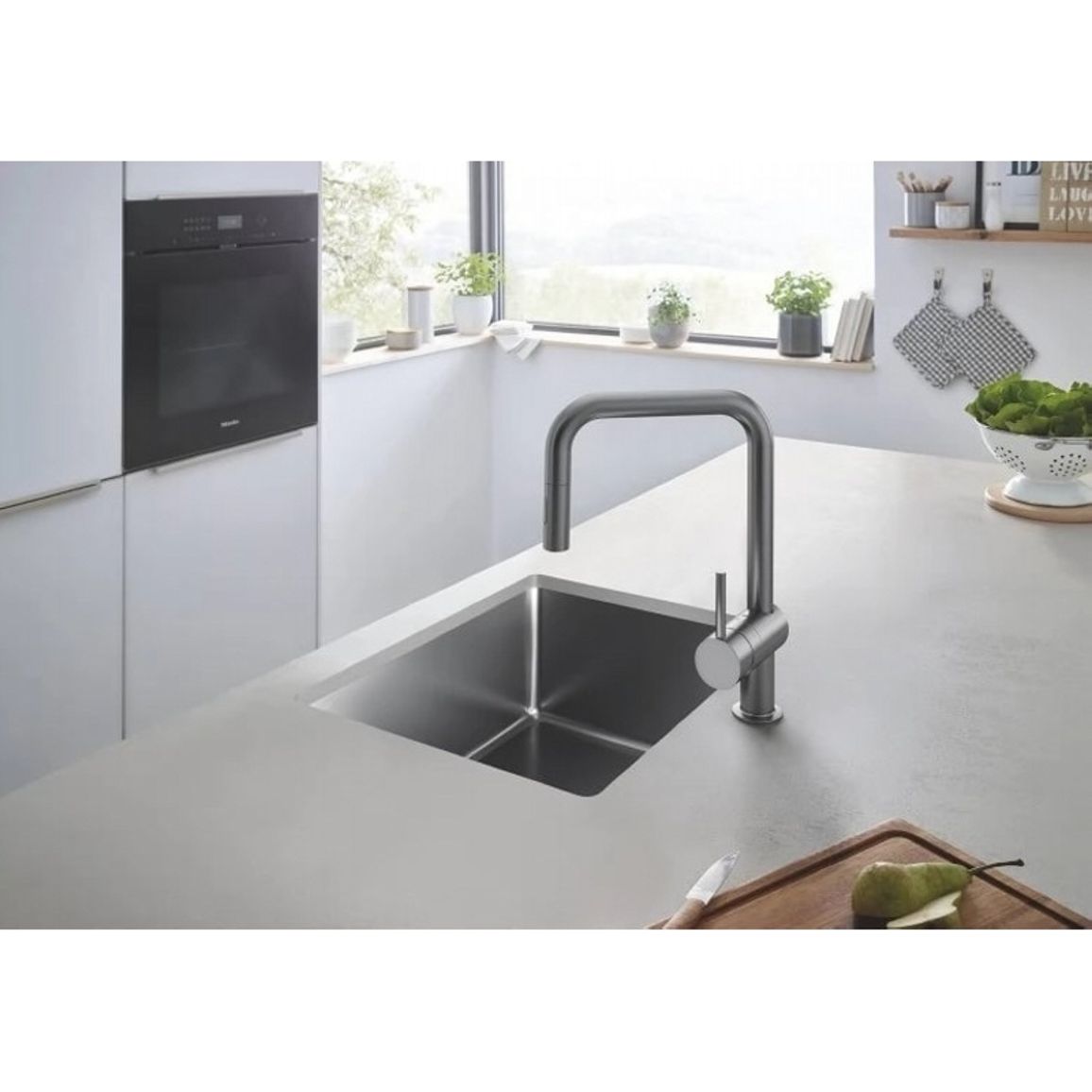 Змішувач Minta, матовий графіт Grohe (32322AL2)