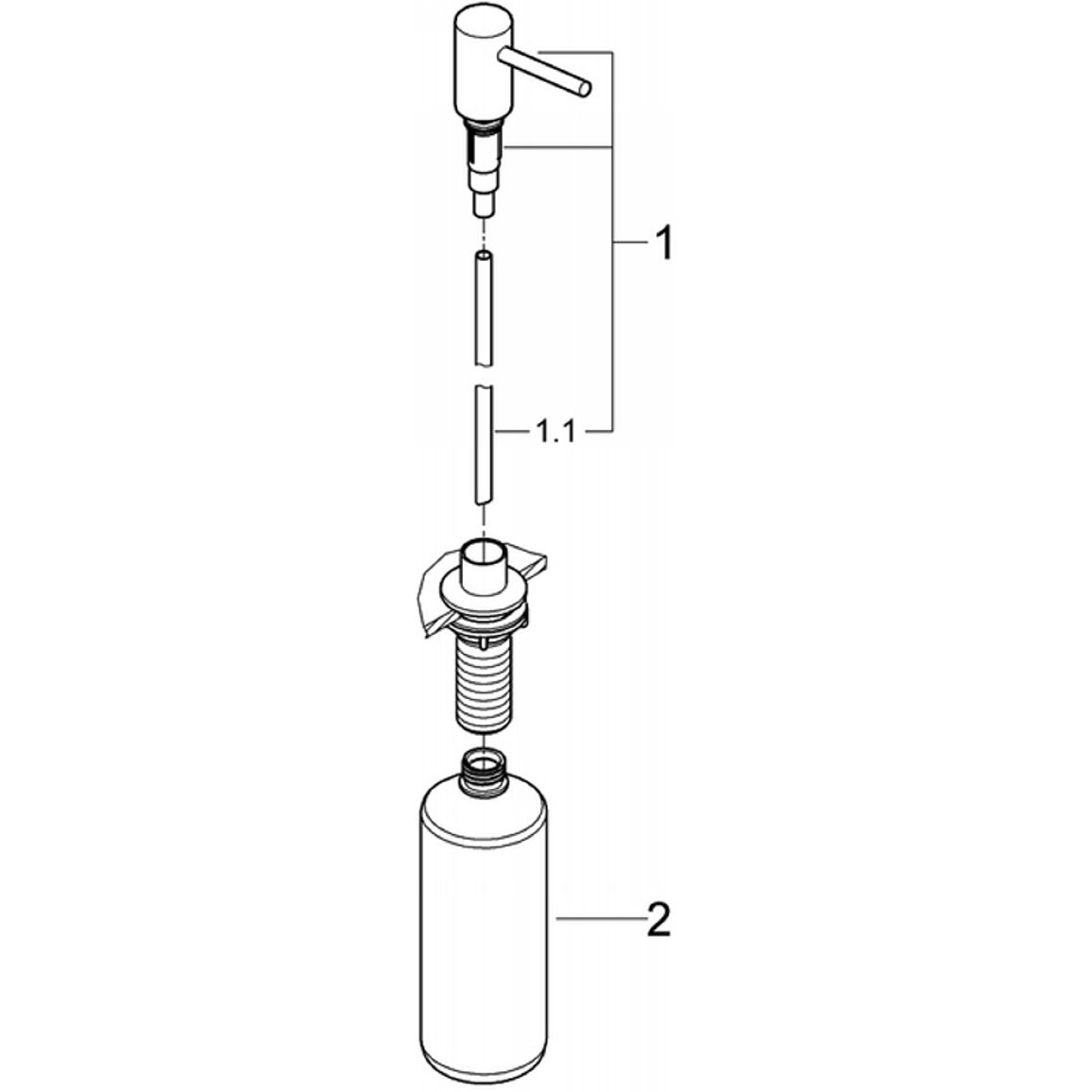 Дозатор Сosmopolitan, 500мл, графит Grohe (40535A00) Дозатор Сosmopolitan, 500мл, графит Grohe (40535A00)