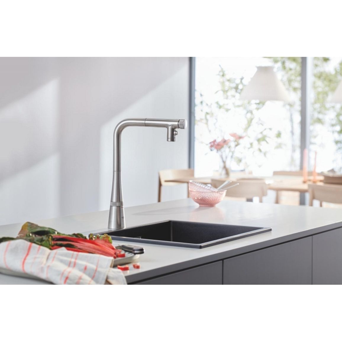Смеситель Scala, супер сталь Grohe (31888DC0)