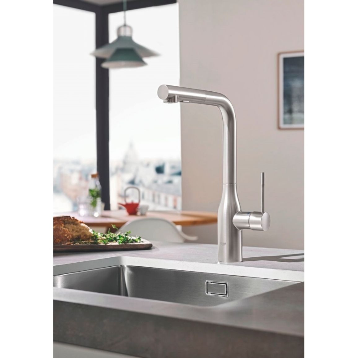 Смеситель Accent, супер сталь Grohe (30432DC0)