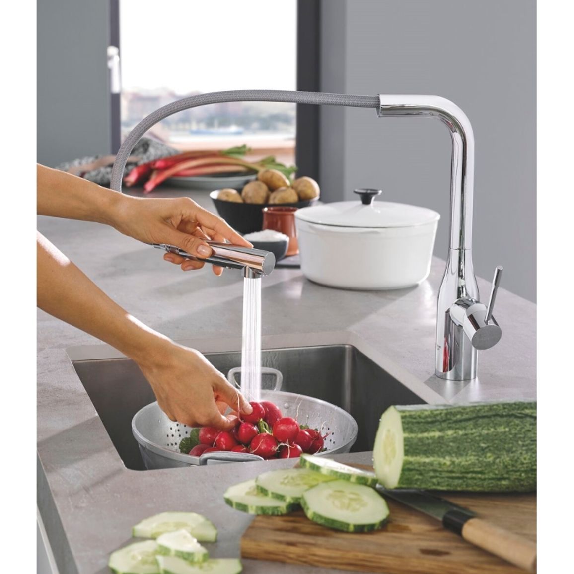Смеситель Accent, хром Grohe (30432000)