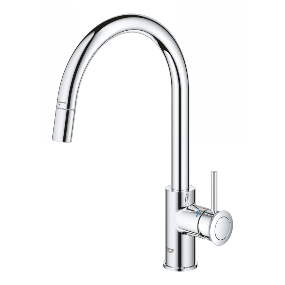 Смеситель BauClassic, хром Grohe (30573000) Смеситель BauClassic, хром Grohe (30573000)