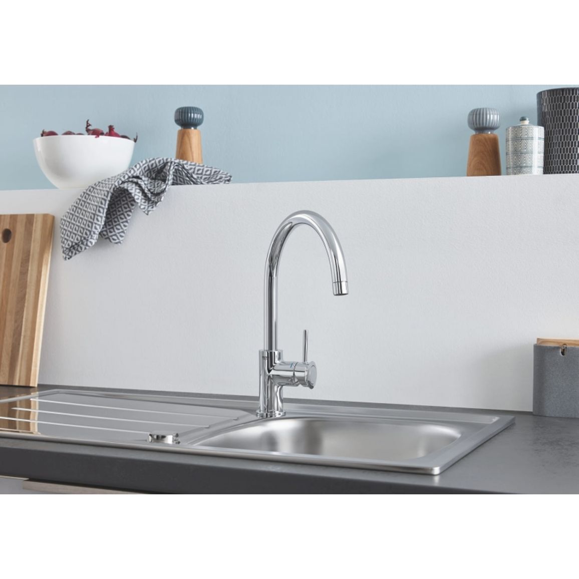 Змішувач BauClassic, хром Grohe (30577000) Змішувач BauClassic, хром Grohe (30577000)