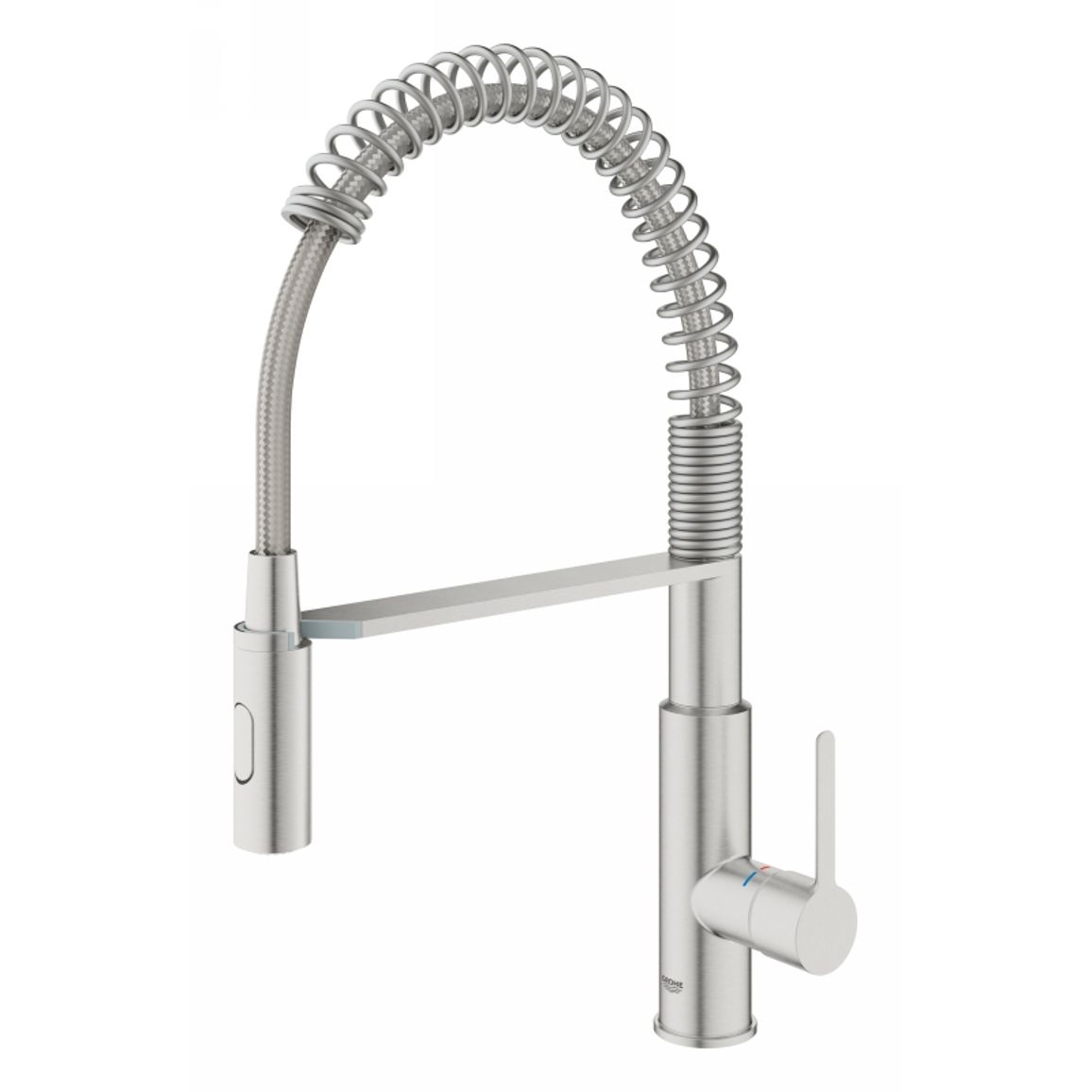 Смеситель Via Cosmo, супер сталь Grohe (30614DC0) Смеситель Via Cosmo, супер сталь Grohe (30614DC0)