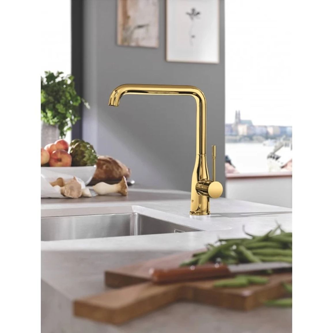 Змішувач Essence золото Grohe (30269GL0) Змішувач Essence золото Grohe (30269GL0)
