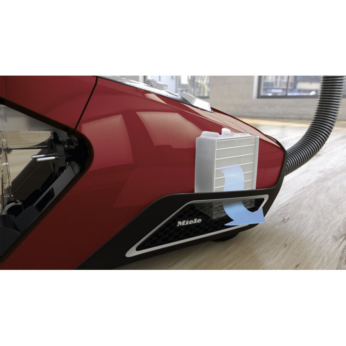Безмешковый пылесос SKRF3 Blizzard CX1 мангово-красный Miele