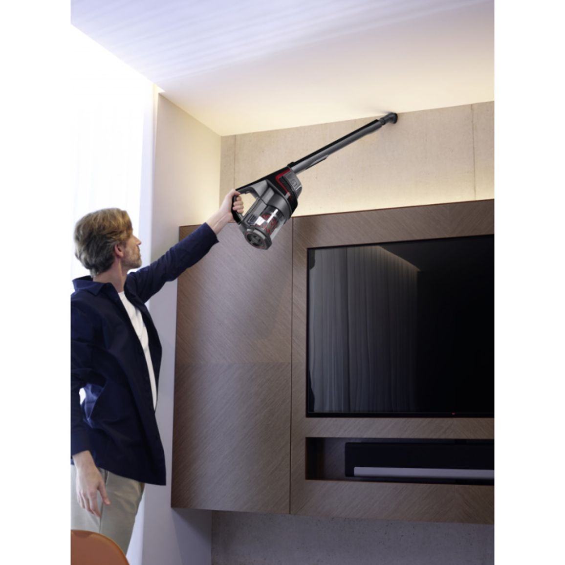 Акумуляторний пилосос SMUL1 05 TRIFLEX HX1 чорний обсидіан/червоний Miele