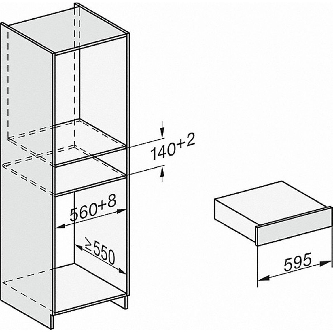 Шафа для підігріву посуду ESW 7010 OBSW/MATT Miele