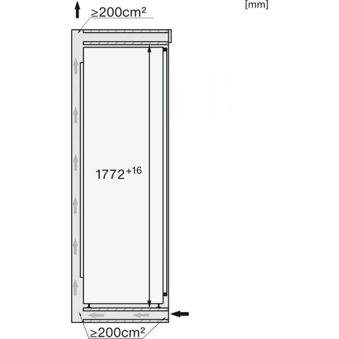 Встраиваемый морозильник FNS 7740 D Miele