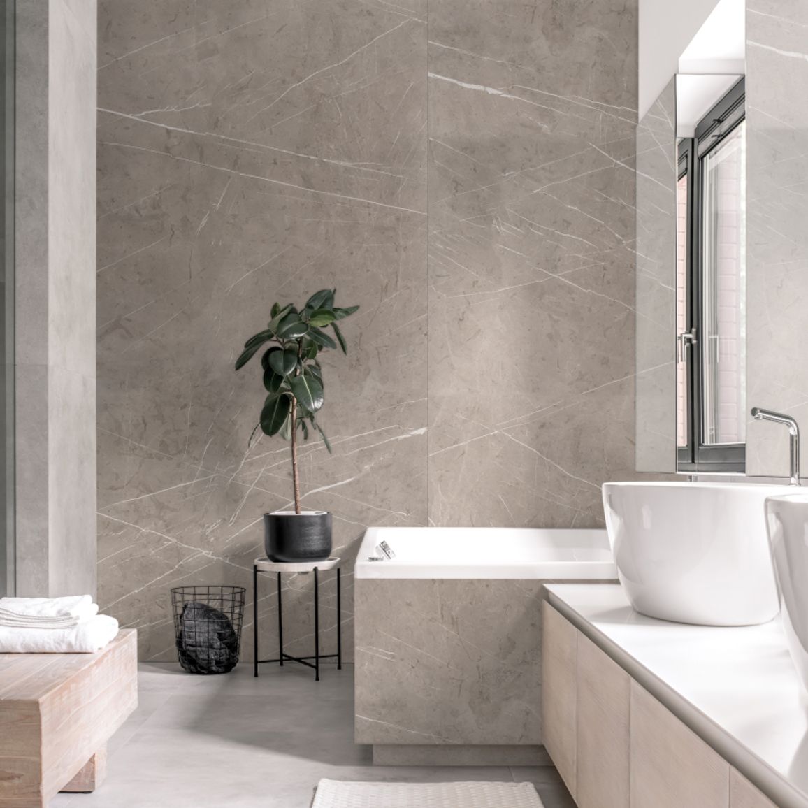 Стінова панель SPC Rocko Tiles K024 PT Петра Мармурова Бежева 2800х1230х4mm Стінова панель SPC Rocko Tiles K024 PT Петра Мармурова Бежева 2800х1230х4mm