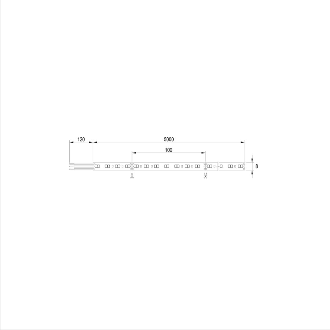 LED-стрічка SMD2835, 140 LEDs/m, 12W, 24V, 1400Im, IP20, CCT, 3000-6000К LED-стрічка SMD2835, 140 LEDs/m, 12W, 24V, 1400Im, IP20, CCT, 3000-6000К