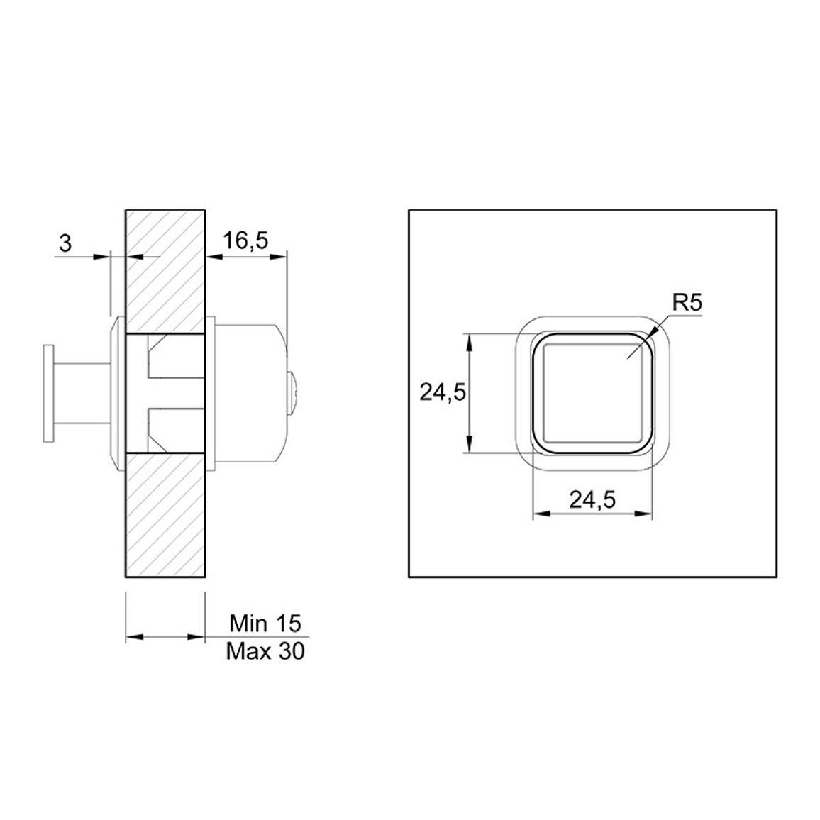 Ручка Ferro Fiori M 0667.01 черный браш Ручка Ferro Fiori M 0667.01 черный браш