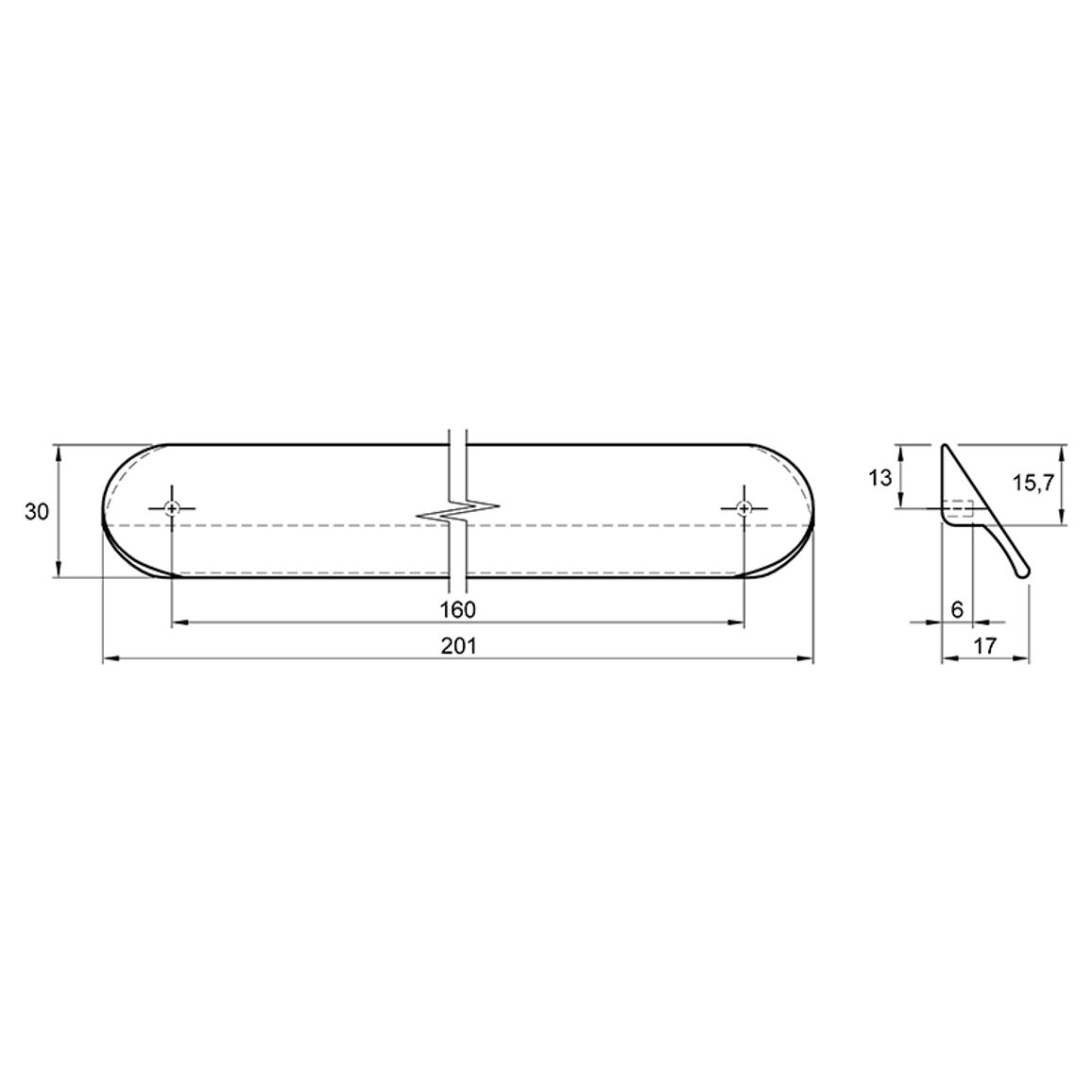 Ручка Ferro Fiori M 0734.160 черный браш Ручка Ferro Fiori M 0734.160 черный браш