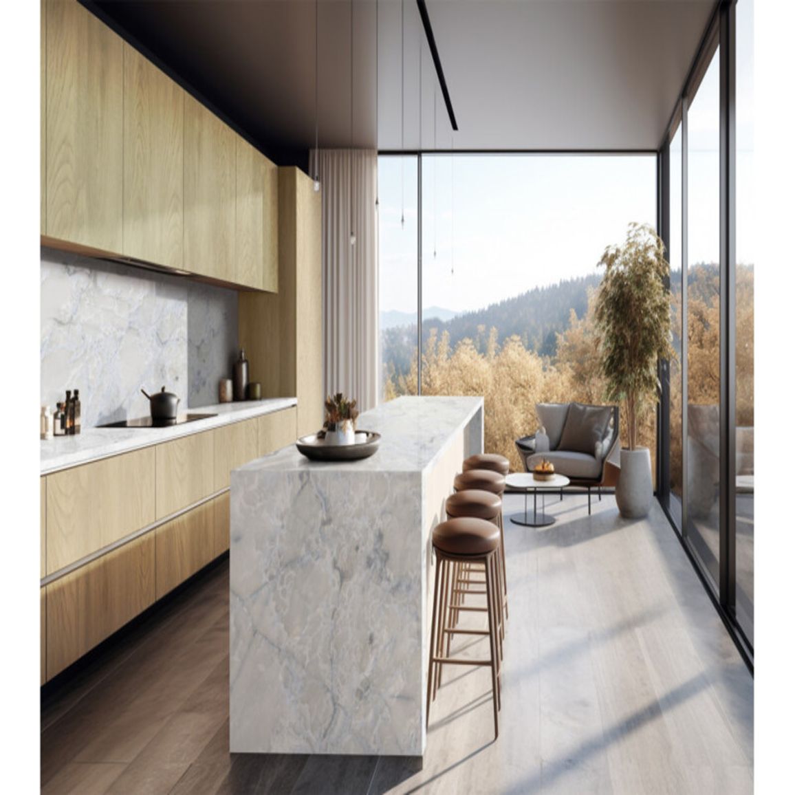 Столешница Luxeform S353-1 U Мрамор Лаура NEW 3050х600х28мм м.п Столешница Luxeform S353-1 U Мрамор Лаура NEW 3050х600х28мм м.п