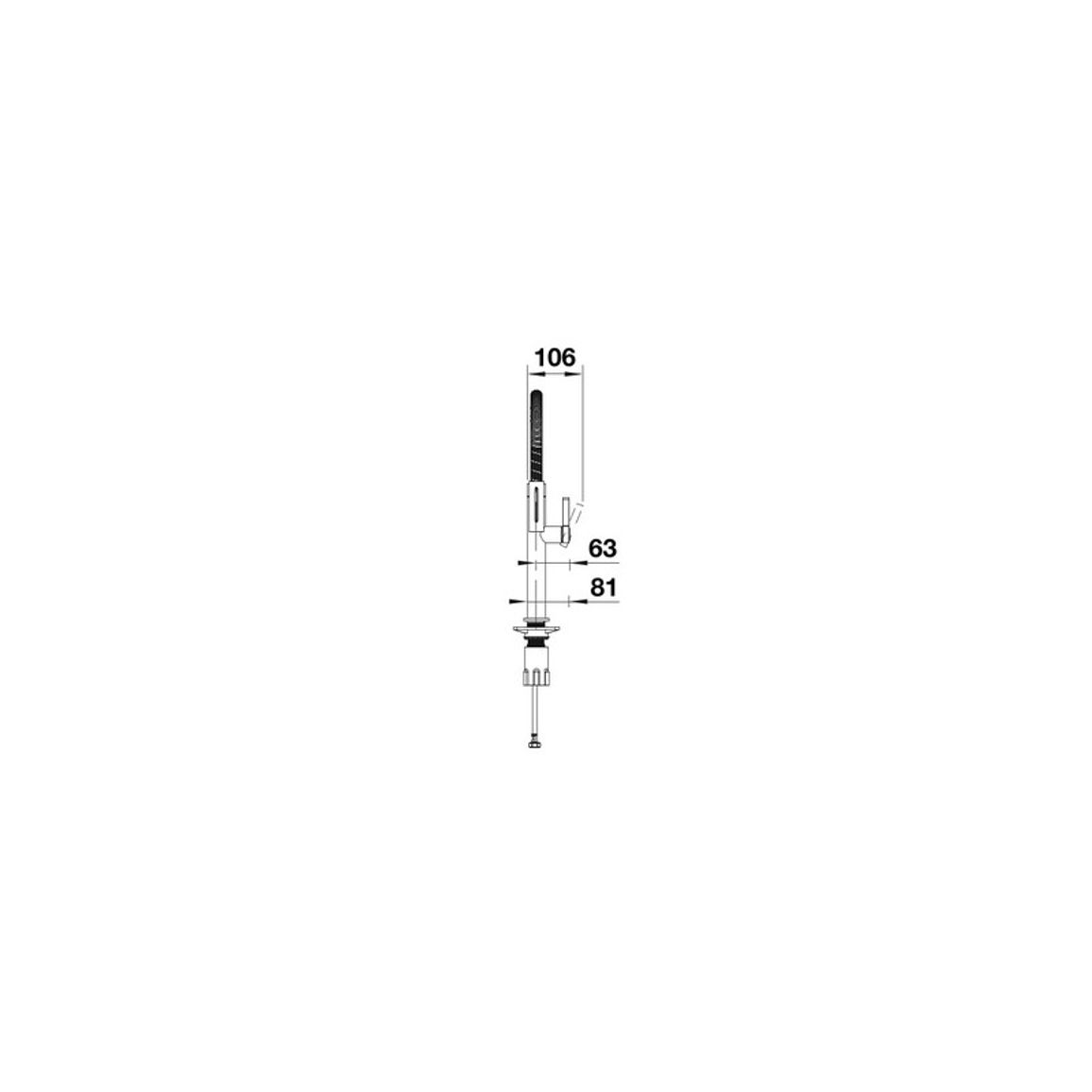 Змішувач CULINA-S II Mini satin platinum (в/ш) BLANCO (527703) Змішувач CULINA-S II Mini satin platinum (в/ш) BLANCO (527703)