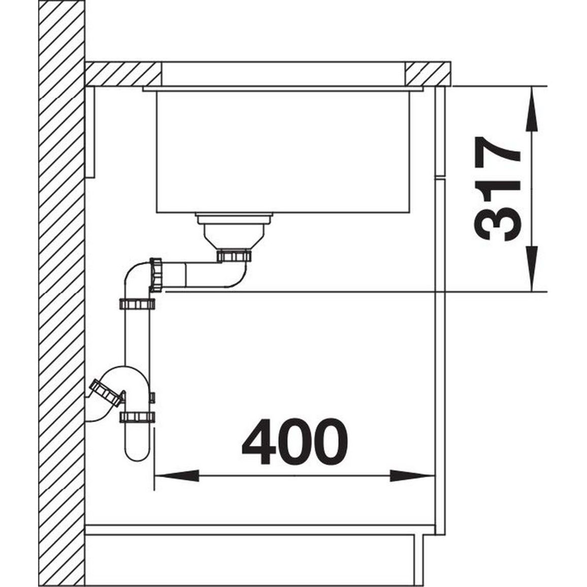 Мийка ETAGON 700-U SILGRANIT (мпс) темна скеля BLANCO (527766)