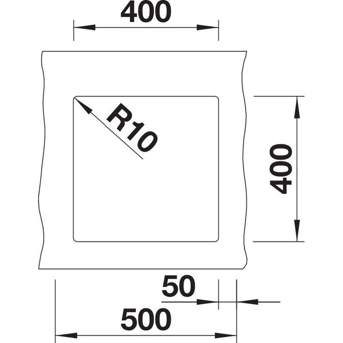 Мийка SUBLINE 400-U SILGRANIT (мпс) антрацит BLANCO (527789)