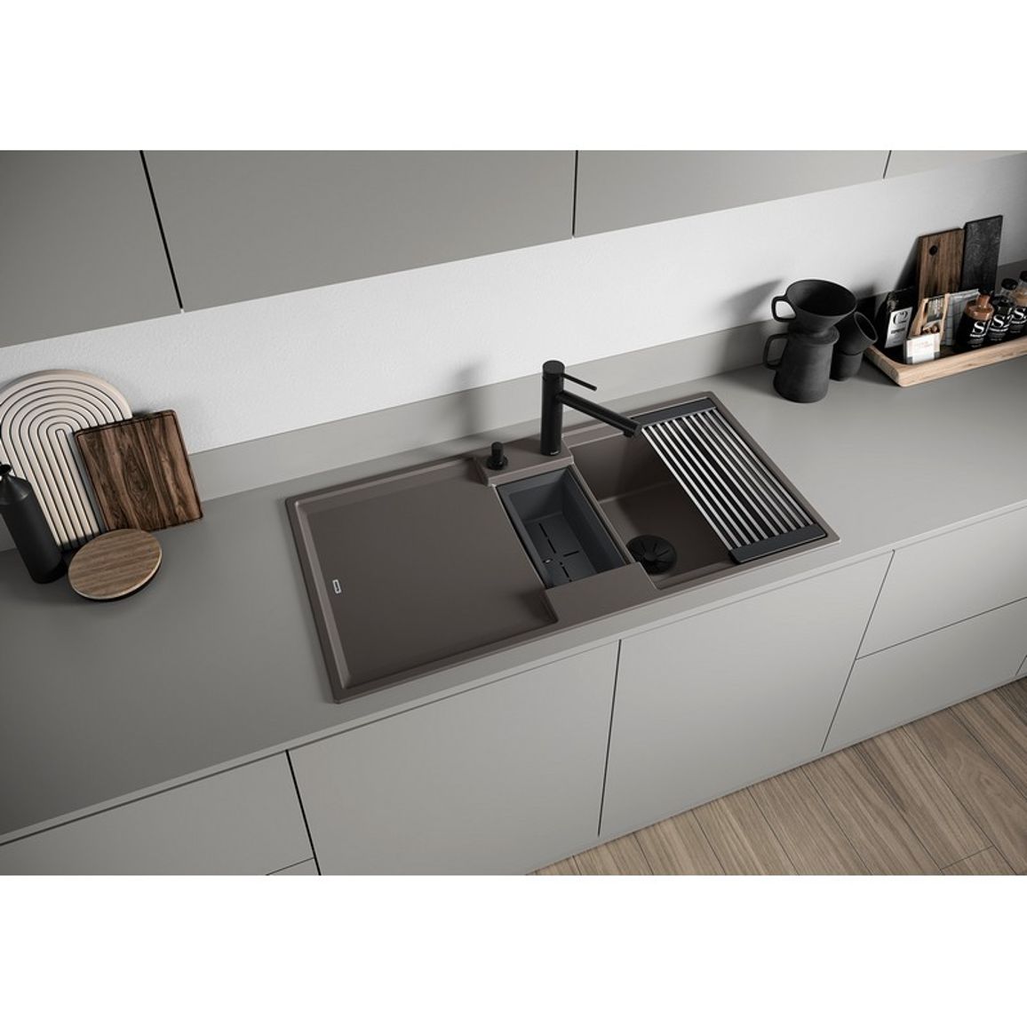 Мийка ADIRA 6S SILGRANIT (врізна) антрацит BLANCO (527602) Мийка ADIRA 6S SILGRANIT (врізна) антрацит BLANCO (527602)