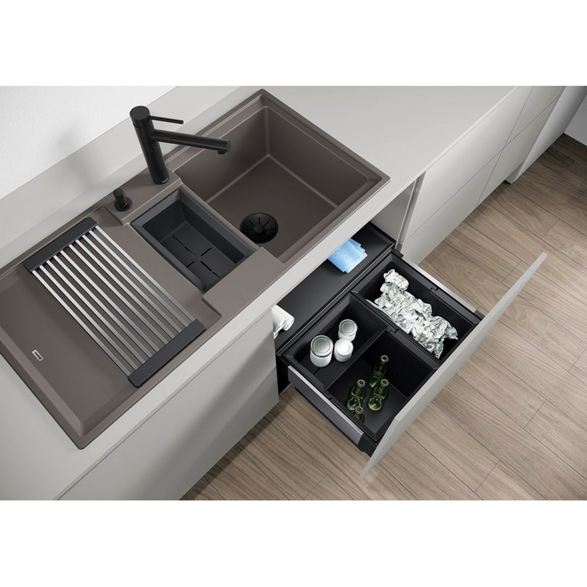 Мийка ADIRA 6S SILGRANIT (врізна) антрацит BLANCO (527602) Мийка ADIRA 6S SILGRANIT (врізна) антрацит BLANCO (527602)