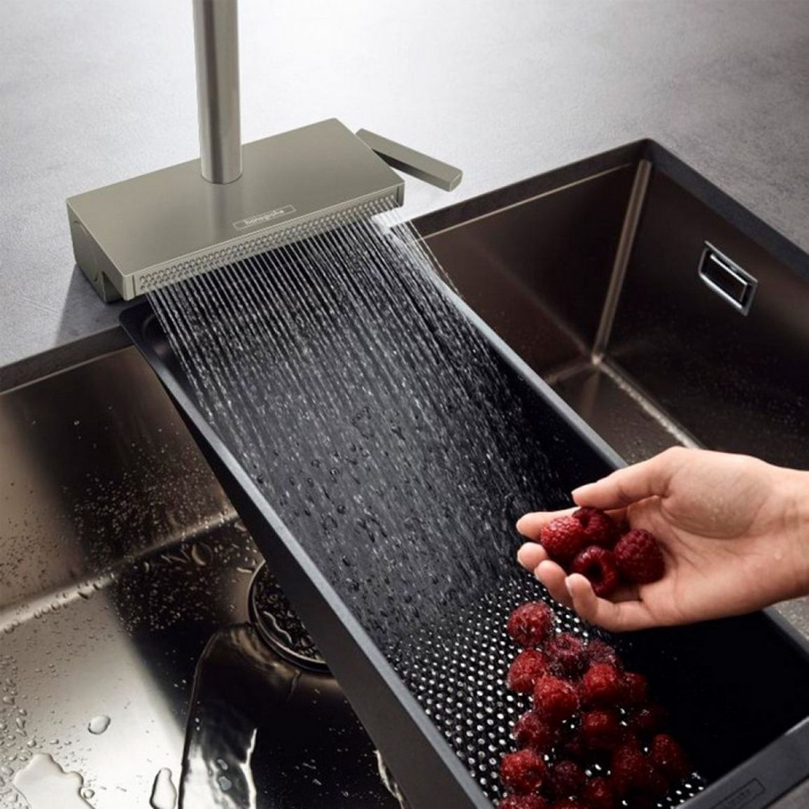 Змішувач для кухні Aquno Select M81 (в/ш) сталь Hansgrohe