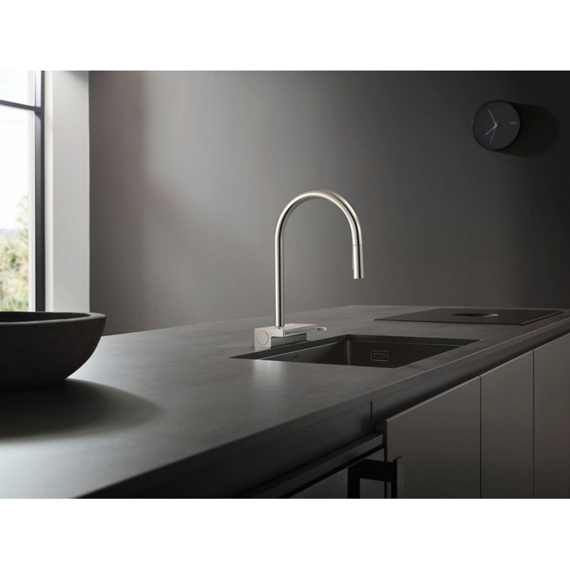 Змішувач для кухні Aquno Select M81 (в/ш, душ) сталь Hansgrohe Змішувач для кухні Aquno Select M81 (в/ш, душ) сталь Hansgrohe
