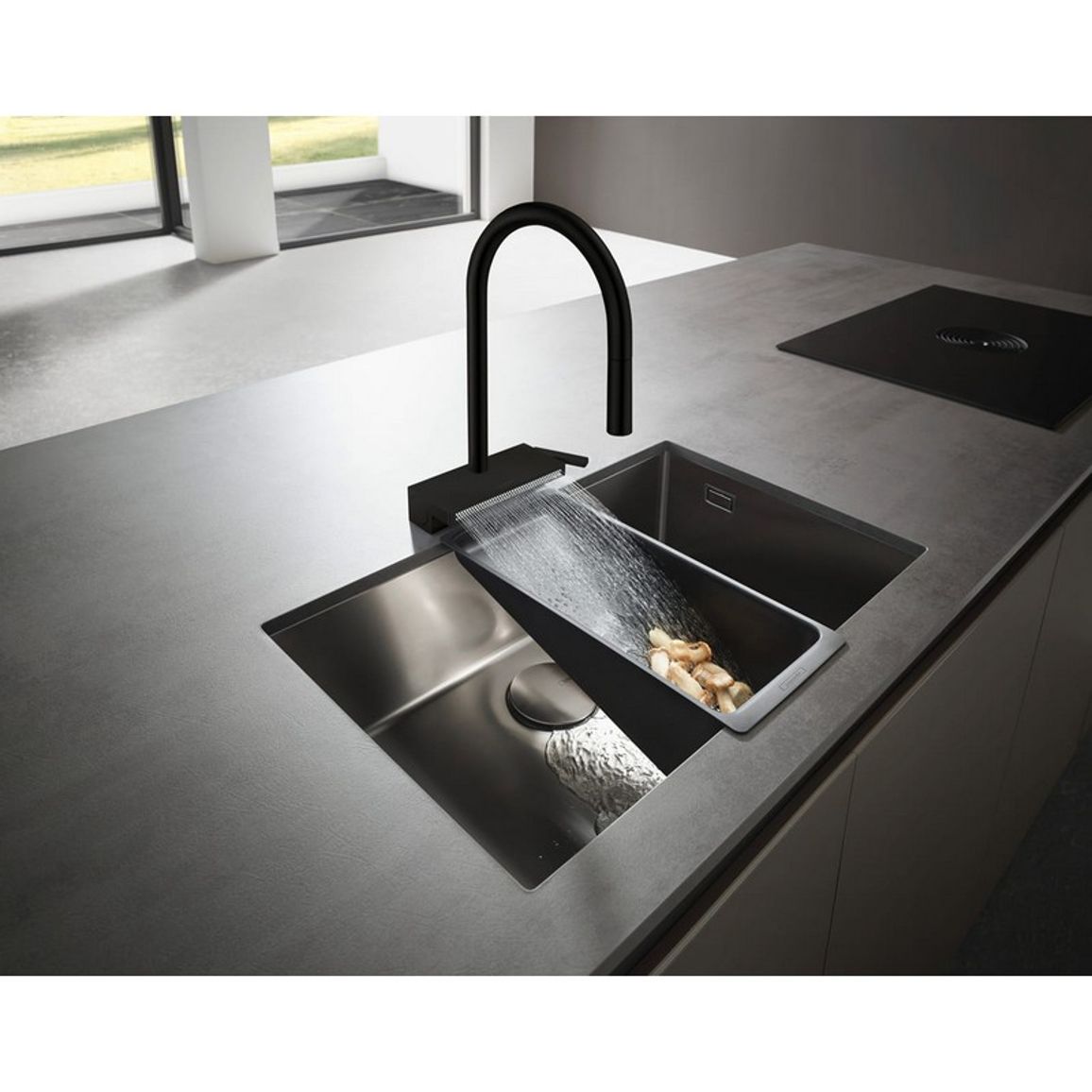 Змішувач для кухні Aquno Select M81 (в/ш, душ) чорний матовий Hansgrohe Змішувач для кухні Aquno Select M81 (в/ш, душ) чорний матовий Hansgrohe