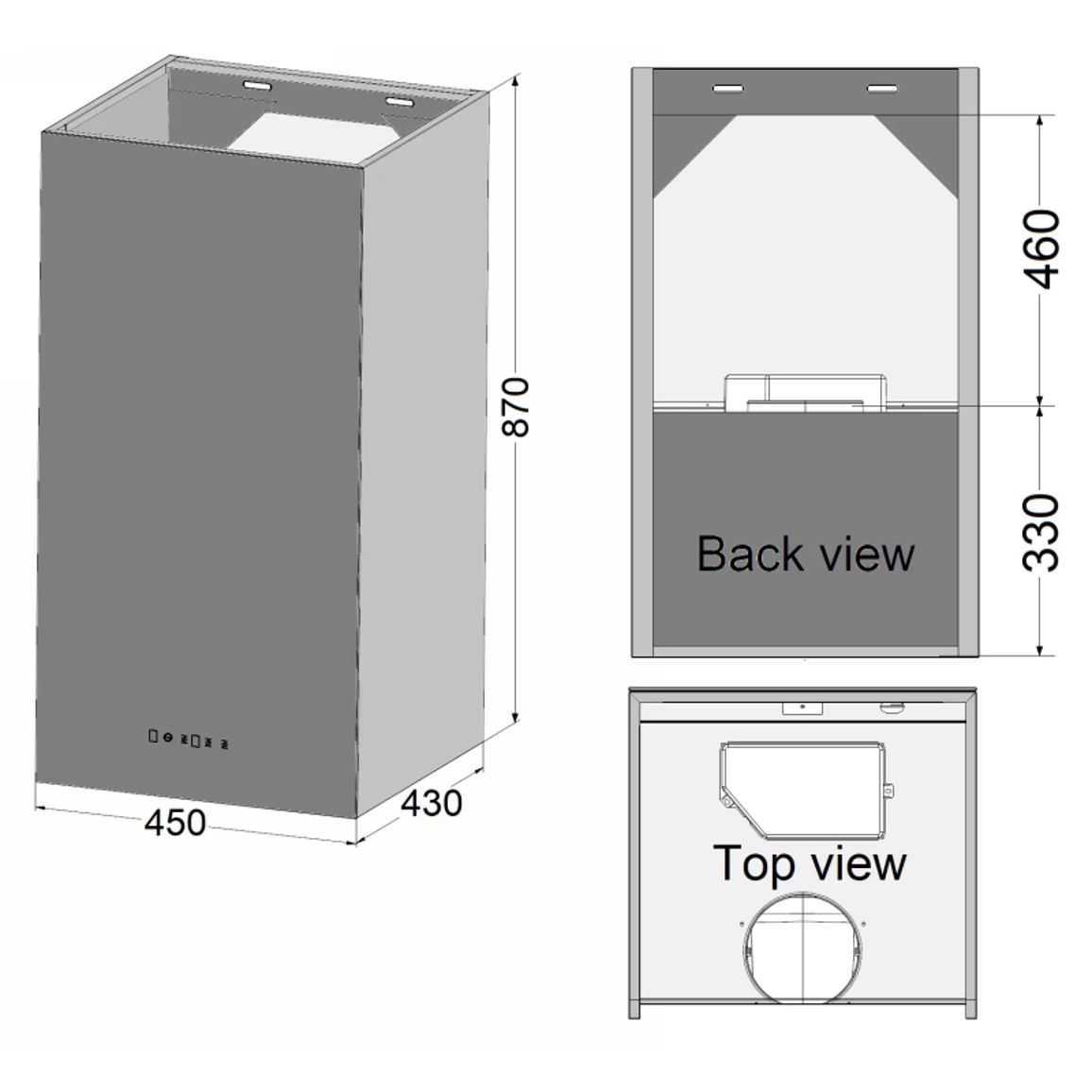 Вытяжка пристенная Qubo 45 Black Glass Fabiano Вытяжка пристенная Qubo 45 Black Glass Fabiano