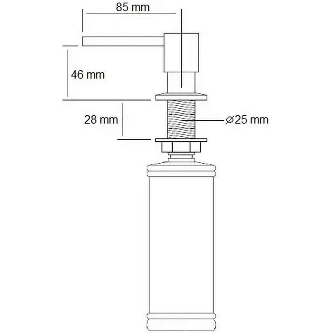 Дозатор для мийки FASD 41 Nano Copper Fabiano Дозатор для мийки FASD 41 Nano Copper Fabiano