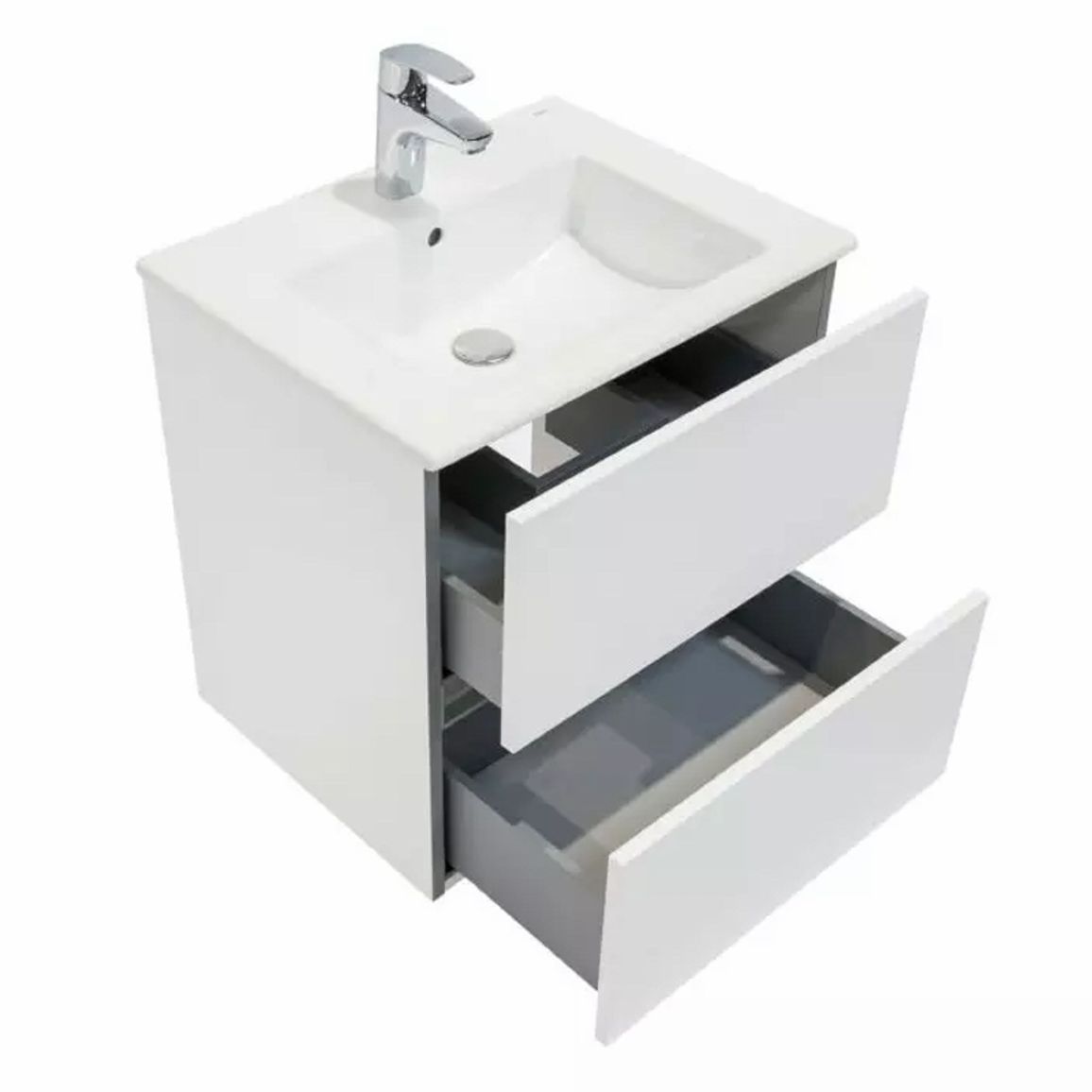 Тумба з умивальником Cube 55 см, білий глянцевий Roca (A85119A806) Тумба з умивальником Cube 55 см, білий глянцевий Roca (A85119A806)