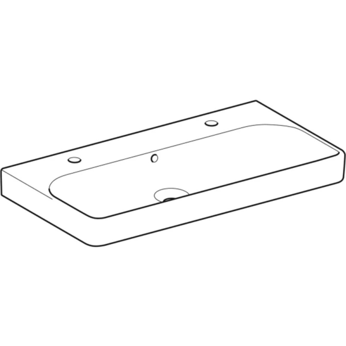 Умывальник подвесной Smyle Square 90х48 см, белый Geberit {500.252.01.1) Умывальник подвесной Smyle Square 90х48 см, белый Geberit {500.252.01.1)