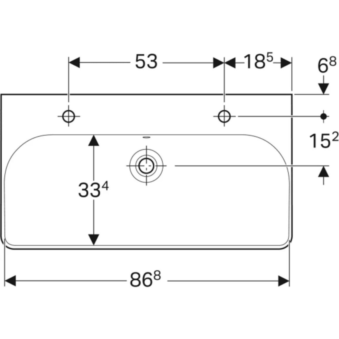 Умывальник подвесной Smyle Square 90х48 см, белый Geberit {500.252.01.1) Умывальник подвесной Smyle Square 90х48 см, белый Geberit {500.252.01.1)