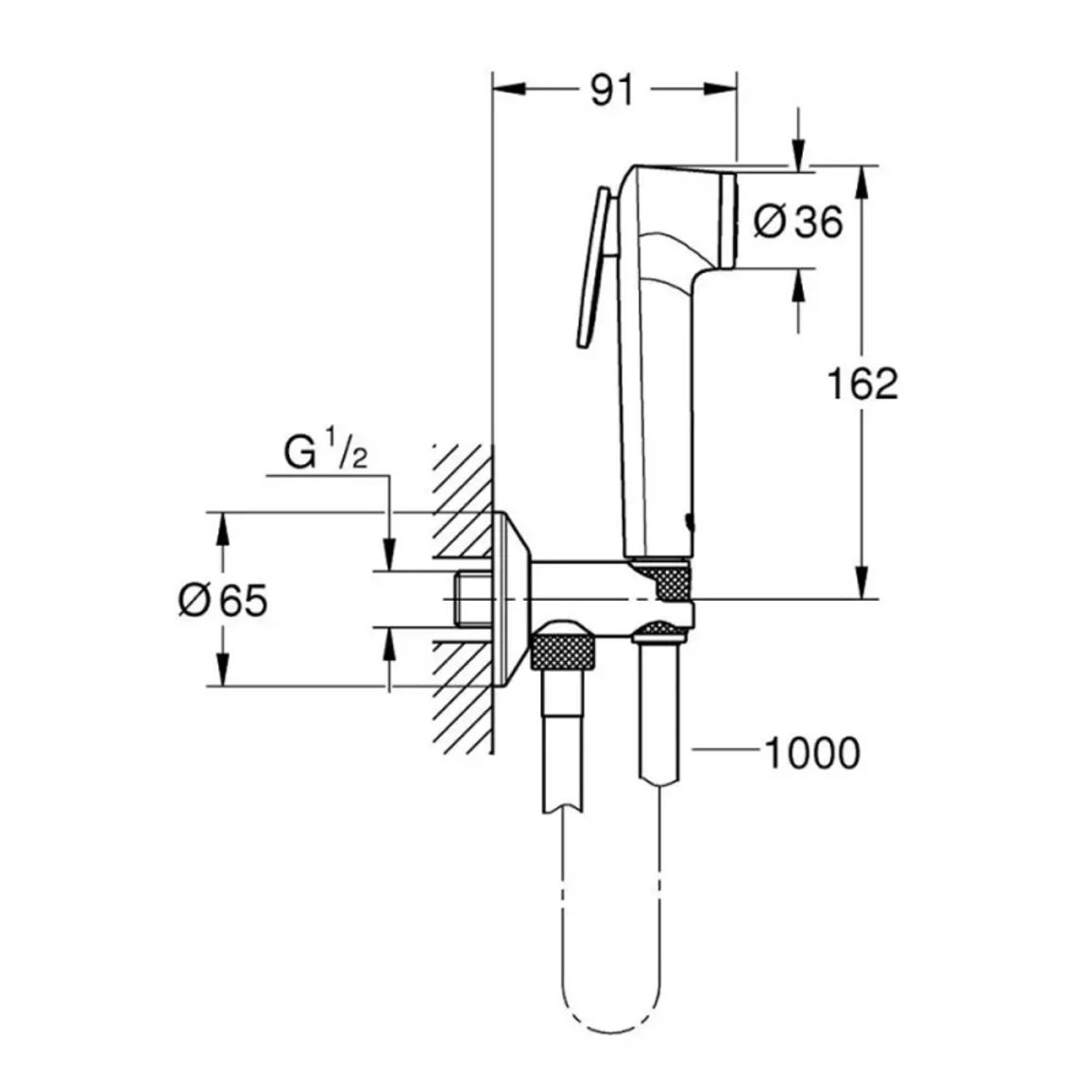 Комплект для гигиенического душа Tempesta-F Trigger Spray, хром Grohe (26358000) Комплект для гигиенического душа Tempesta-F Trigger Spray, хром Grohe (26358000)