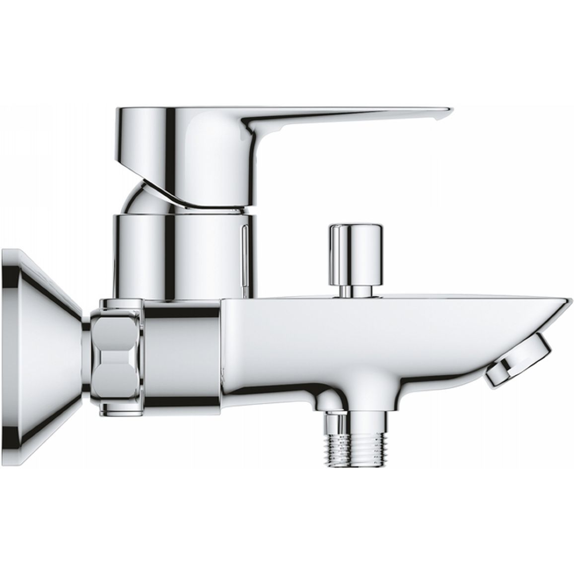 Смеситель для ванны BauLoop New, настенный монтаж, хром Grohe (23603001) Смеситель для ванны BauLoop New, настенный монтаж, хром Grohe (23603001)