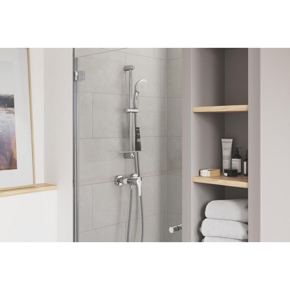 Смеситель для душа Eurosmart New, хром Grohe (33555003) Смеситель для душа Eurosmart New, хром Grohe (33555003)