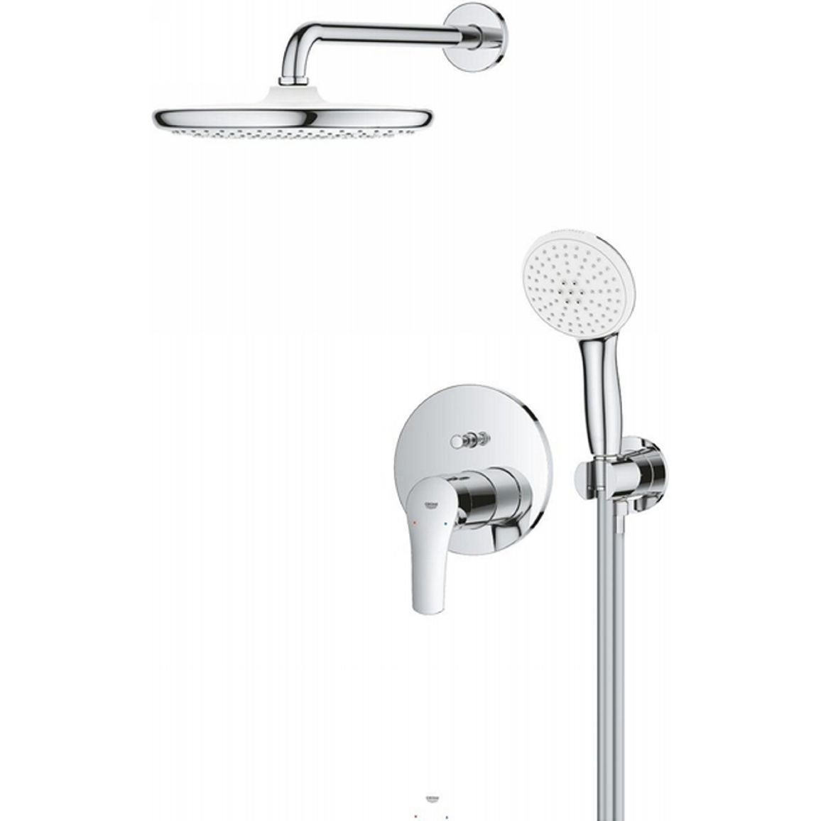 Душевая система скрытого монтажа Eurosmart из Tempesta 250, хром Grohe (25288000) Душевая система скрытого монтажа Eurosmart из Tempesta 250, хром Grohe (25288000)