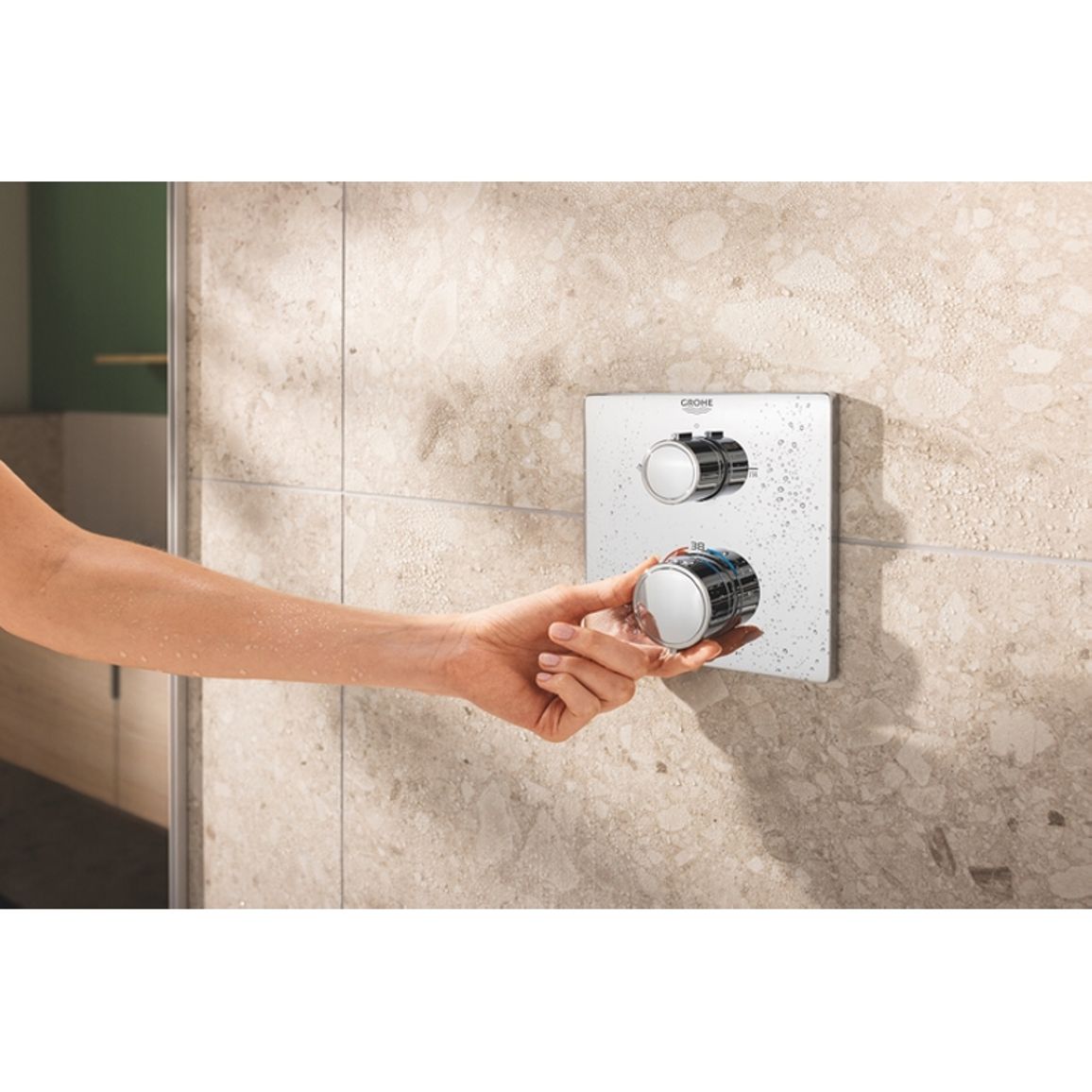 Душевая система скрытого монтажа Grohtherm, хром Grohe (34870000)