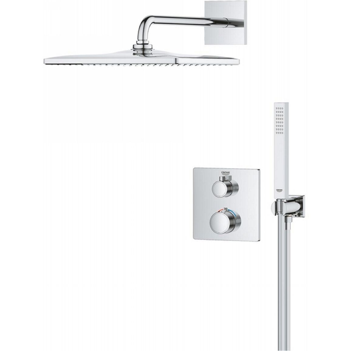 Душевая система скрытого монтажа Grohtherm, хром Grohe (34870000)