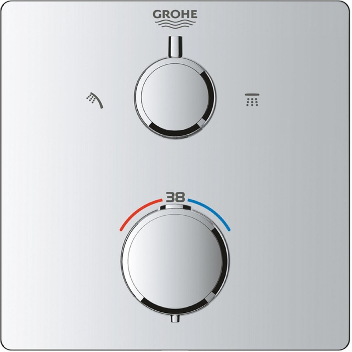 Душевая система скрытого монтажа Grohtherm, хром Grohe (34870000)