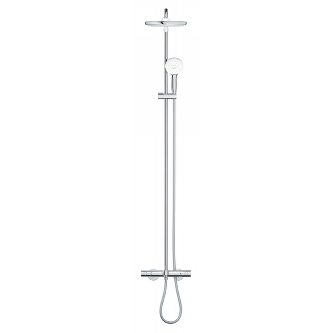 Душевая система с термостатом Tempesta 250 shower system THM bath 9,5l, хром Grohe (26672001) Душевая система с термостатом Tempesta 250 shower system THM bath 9,5l, хром Grohe (26672001)