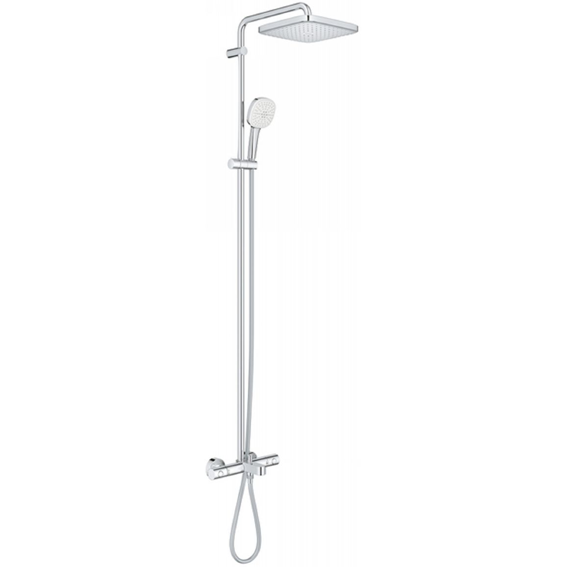 Душевая система с термостатом Tempesta Cube 250, хром Grohe (26691001) Душевая система с термостатом Tempesta Cube 250, хром Grohe (26691001)